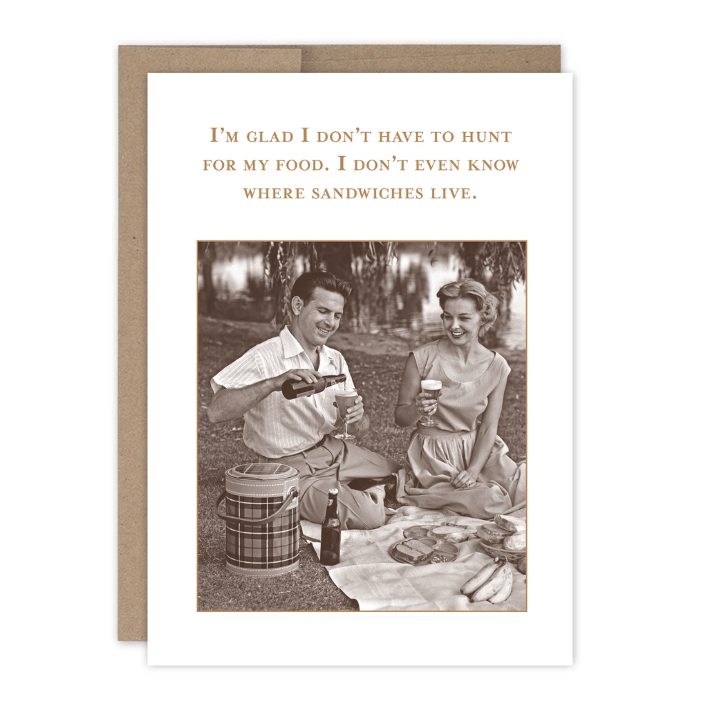 Sandwiches Birthday Card SM821 - White Farmhouse Flowers