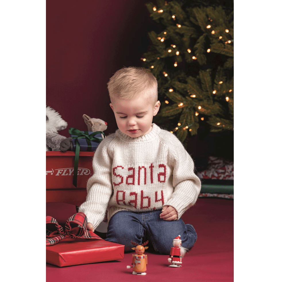 Santa Baby Sweater - White Farmhouse Flowers