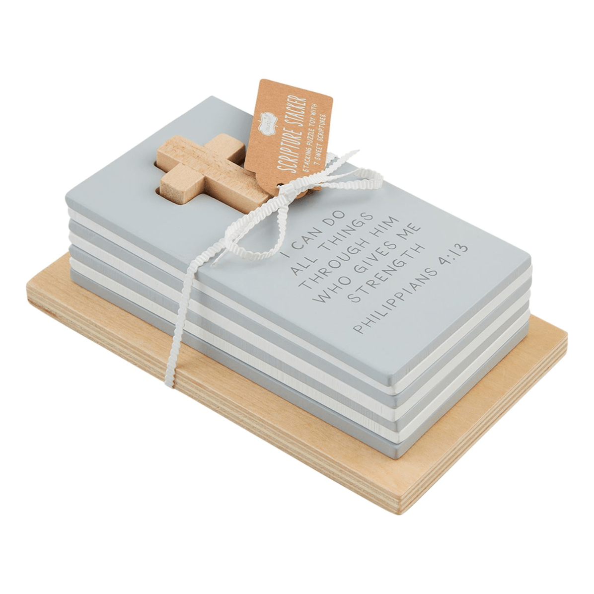 Scripture Stacker Set - White Farmhouse Flowers