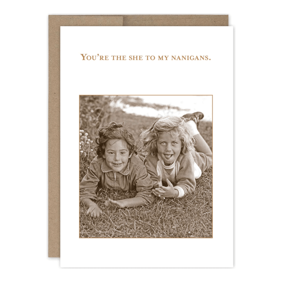 Shenanigans Birthday Card SM761 - White Farmhouse Flowers