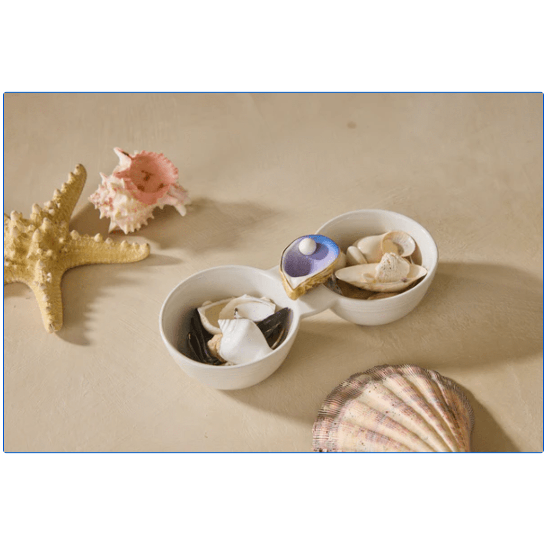 Shuck Yeah Oyster Shell Mini - White Farmhouse Flowers