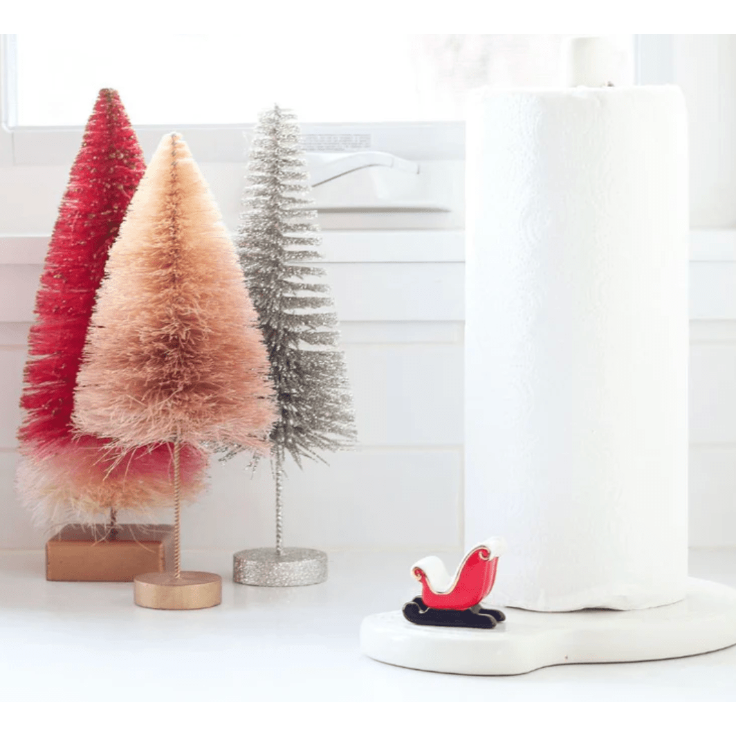 Sleigh Bells Ring, Sleigh Mini - White Farmhouse Flowers