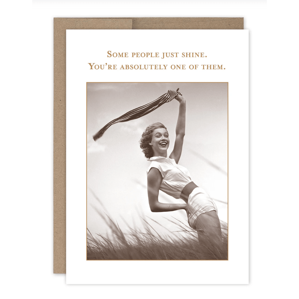 Some People Just Shine Congratulations Card SM830 - White Farmhouse Flowers