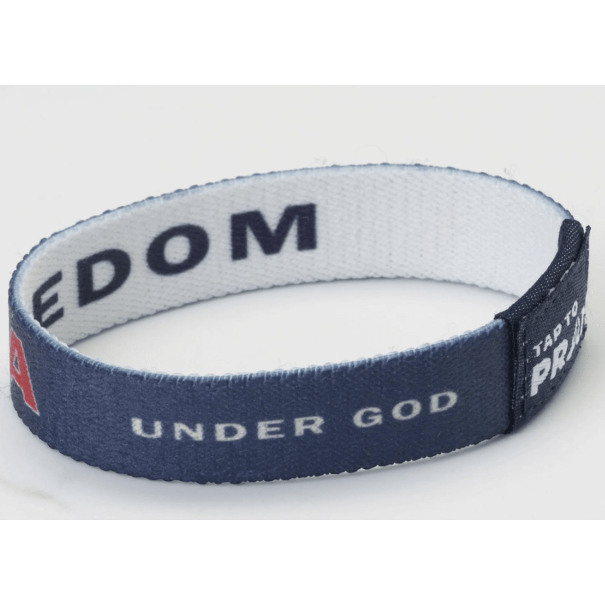 Tap to Pray Wristband - Freedom - White Farmhouse Flowers