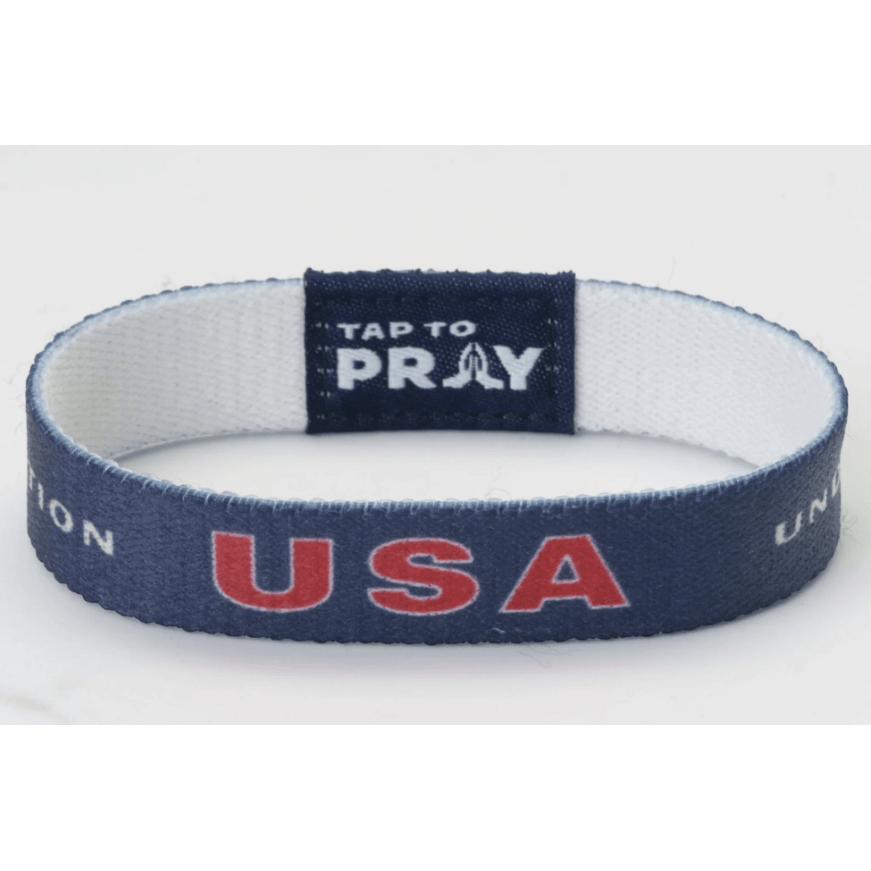 Tap to Pray Wristband - Freedom - White Farmhouse Flowers
