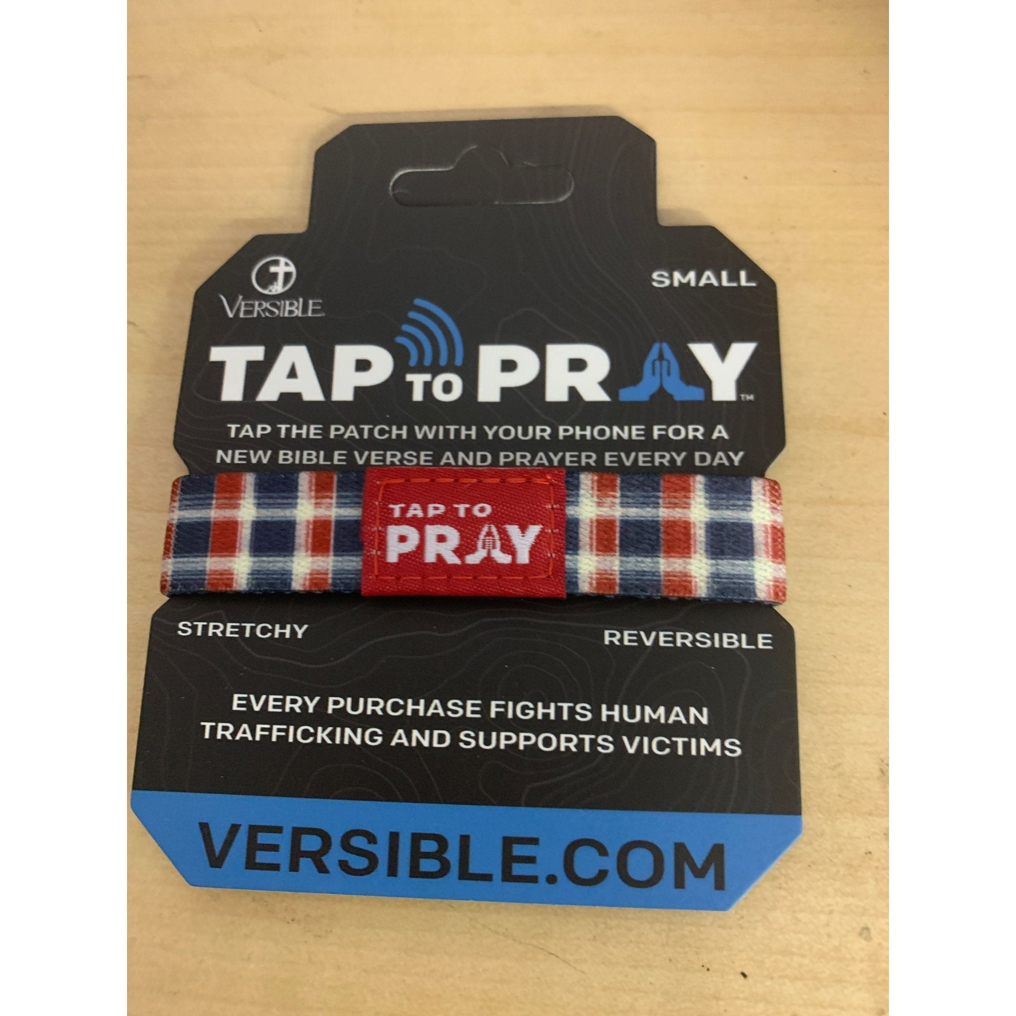 Tap to Pray Wristband - Liberty - White Farmhouse Flowers