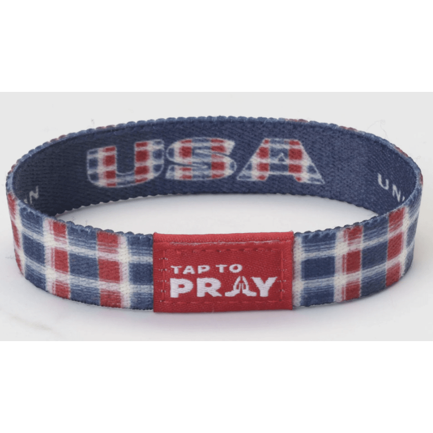 Tap to Pray Wristband - Liberty - White Farmhouse Flowers