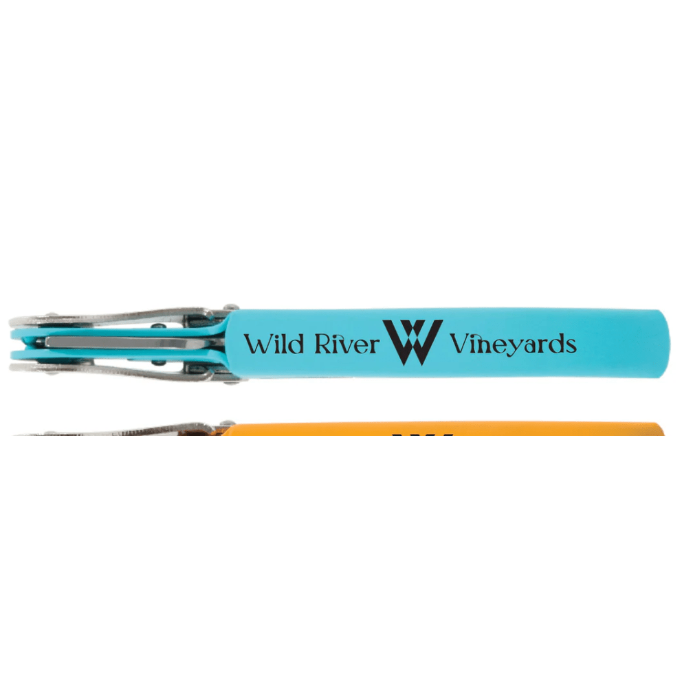 Teal Truetap Waiter's Corkscrew in Soft - Touch - White Farmhouse Flowers