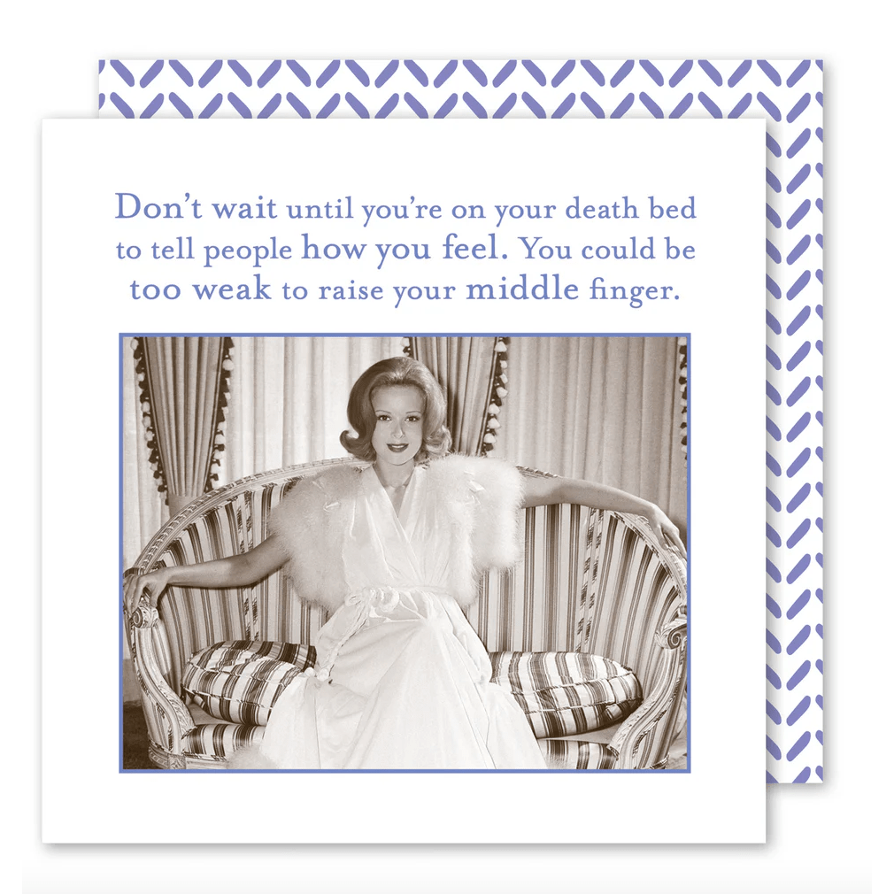 Tell People Beverage Napkins - White Farmhouse Flowers