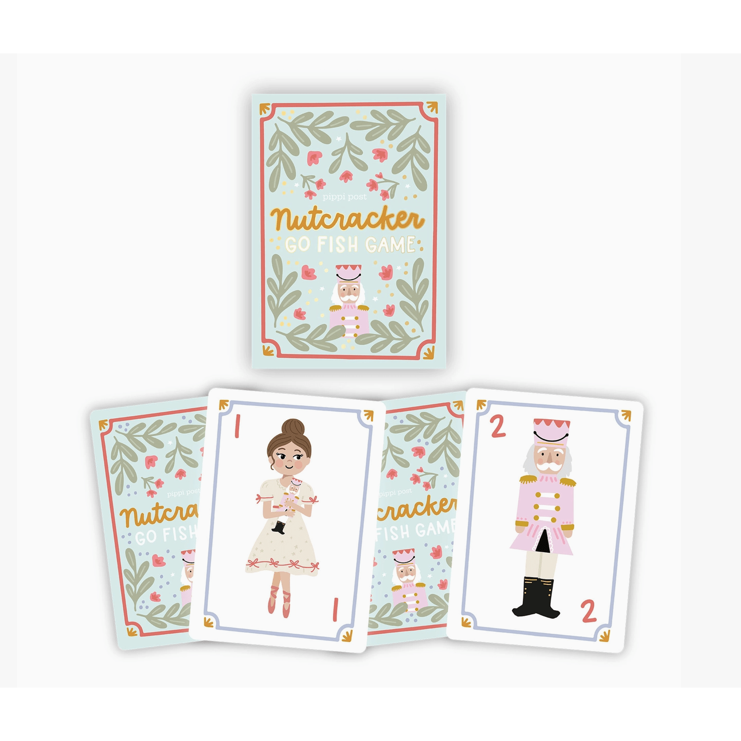 The Nutcracker Christmas Go Fish Card Game - White Farmhouse Flowers