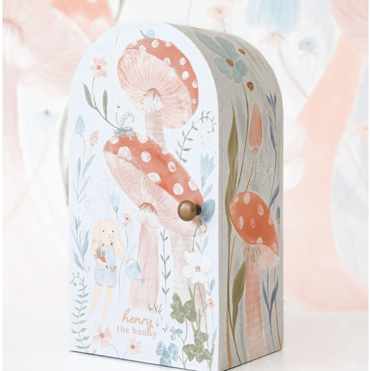 Tiny Henry the Bunny - White Farmhouse Flowers