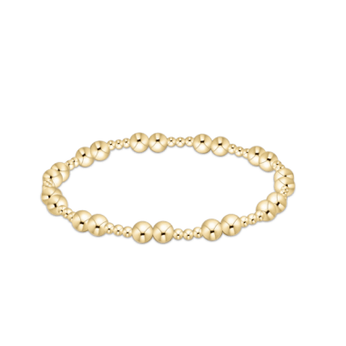 Together Gold 5mm Bracelet - White Farmhouse Flowers