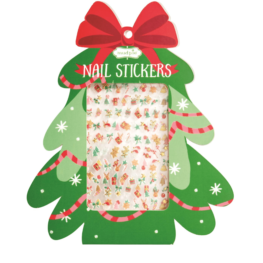Tree Nail Sticker Set - White Farmhouse Flowers