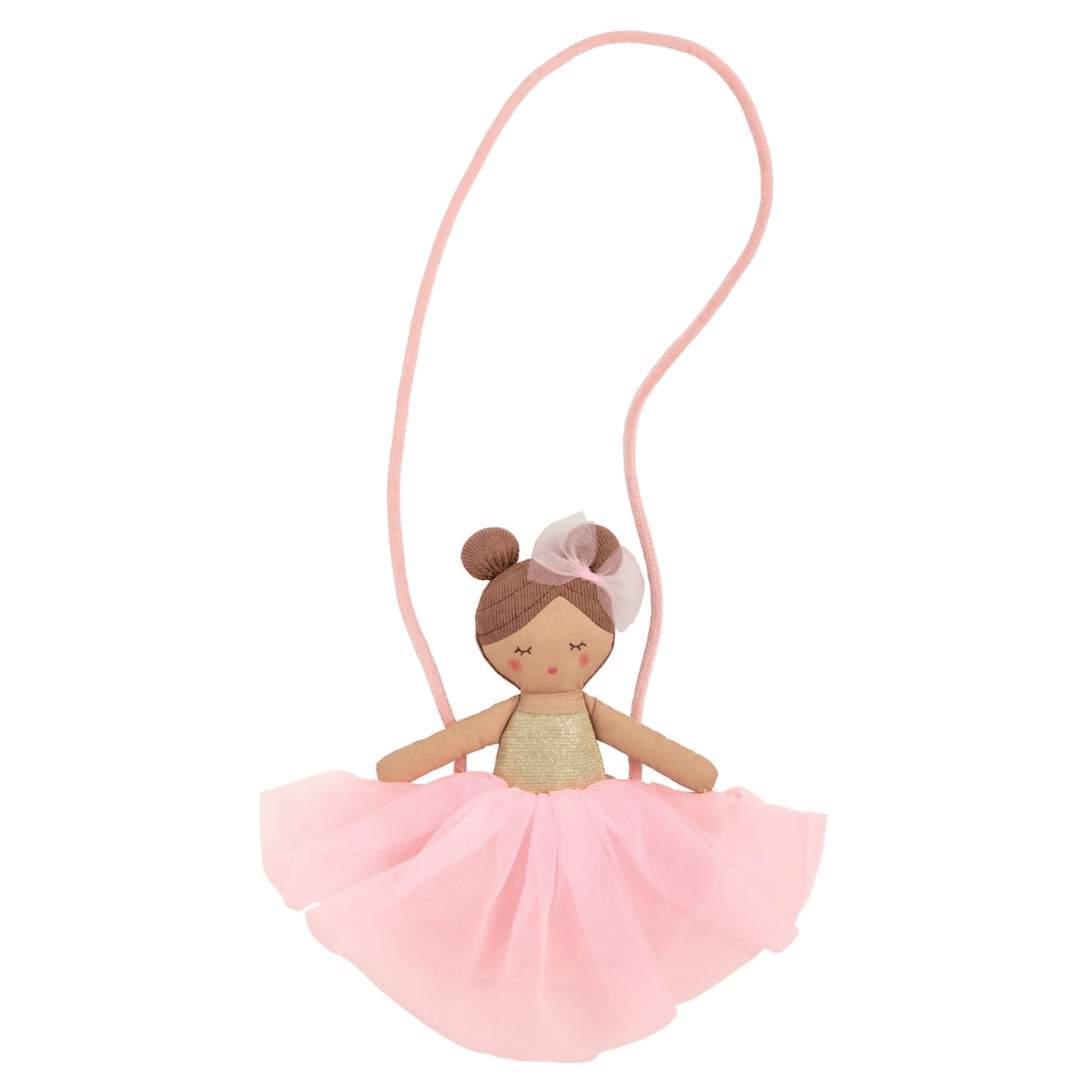 Tulle Ballerina Purse Brunette - White Farmhouse Flowers