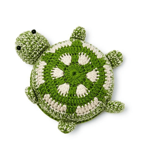Turtle Measuring Tape - White Farmhouse Flowers