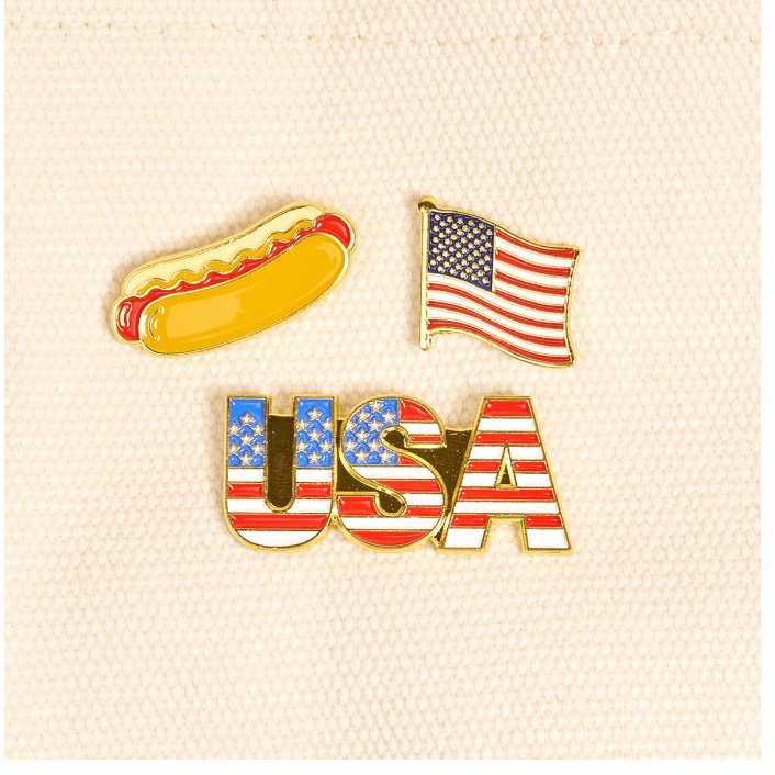 USA Pin Pack - White Farmhouse Flowers