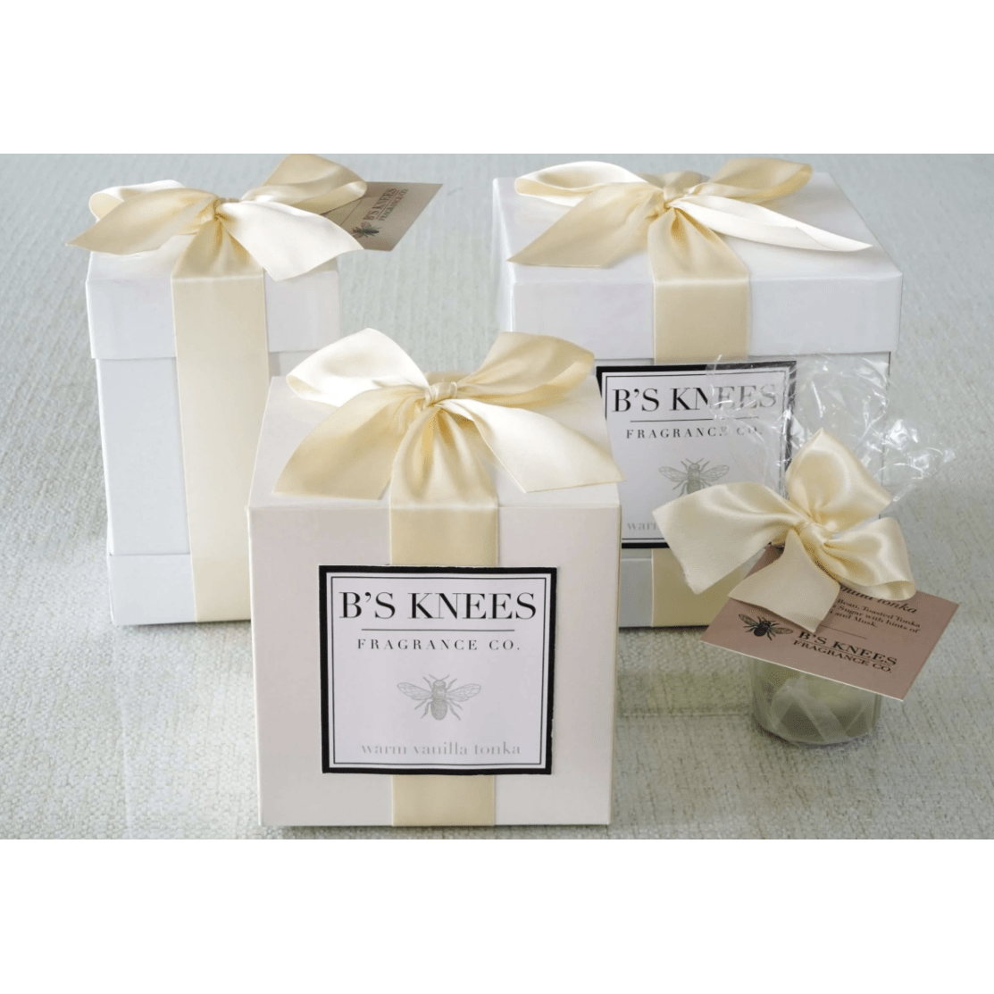 Warm Vanilla Tonka Clear Large Blossom Diffuser - White Farmhouse Flowers