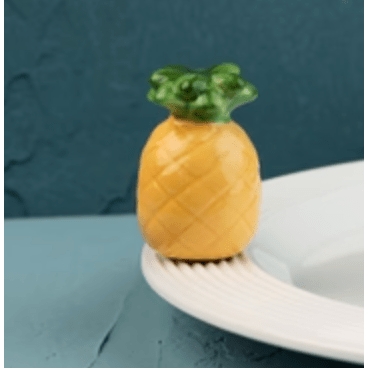 Welcome Friends Nora Fleming Pineapple - White Farmhouse Flowers