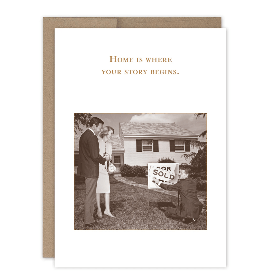 Where Your Story Begins Card SM831 - White Farmhouse Flowers