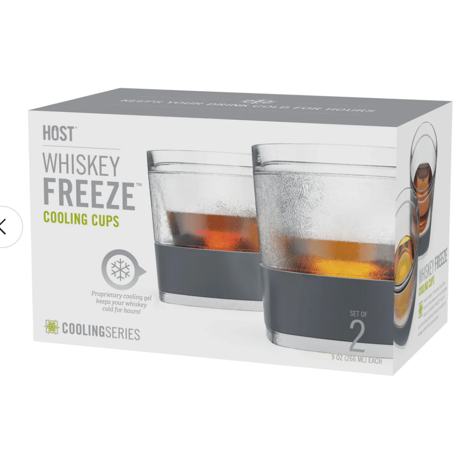 Whiskey FREEZE Cooling Cup in Gray, Set of 2 - White Farmhouse Flowers