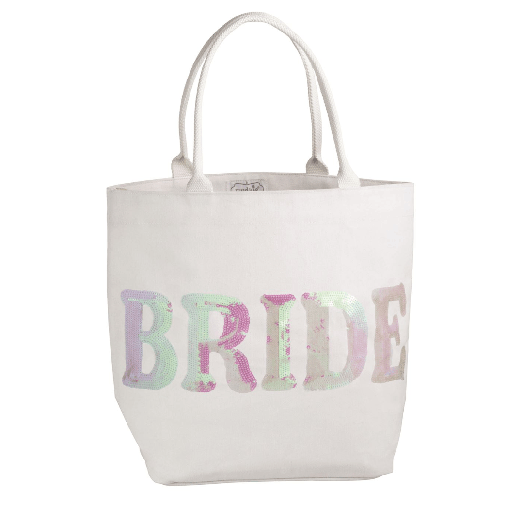 White Bride Sparkle Tote - White Farmhouse Flowers