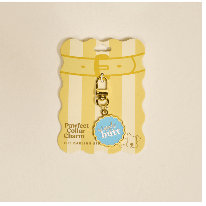 Wiggle Butt Pawfect Collar Charm - White Farmhouse Flowers