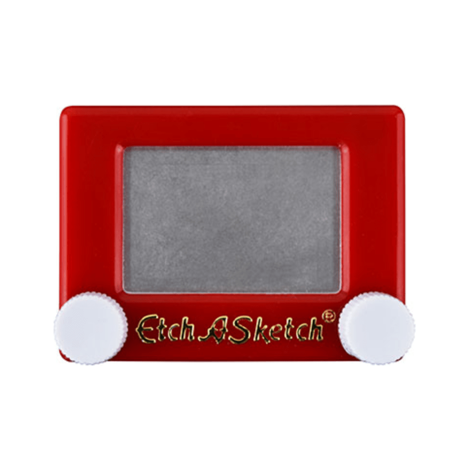 World's Smallest Etch - A - Sketch - White Farmhouse Flowers
