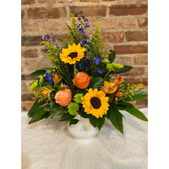 A Life Well Lived Bright Colors-Sympathy Arrangement.