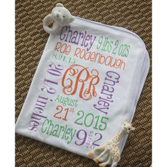 Customized Baby Blanket for a Gril