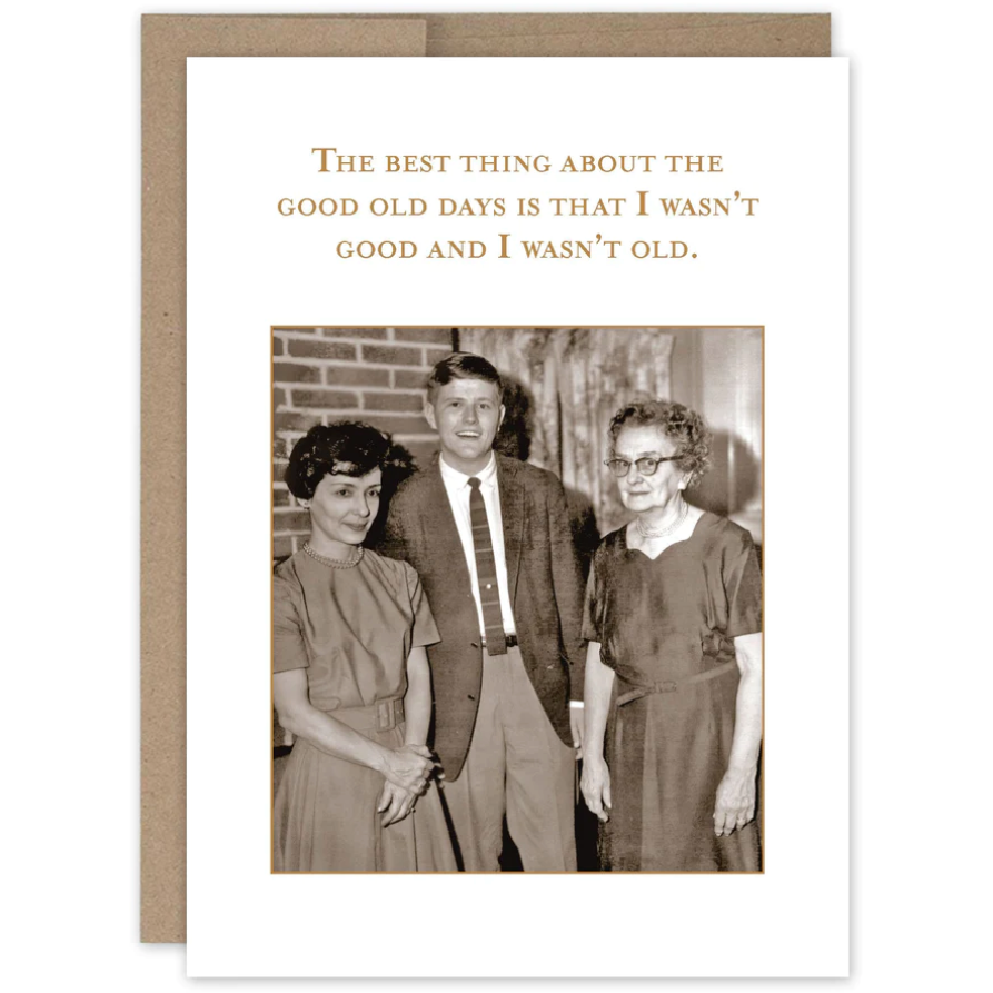 Good old Days Birthday Card