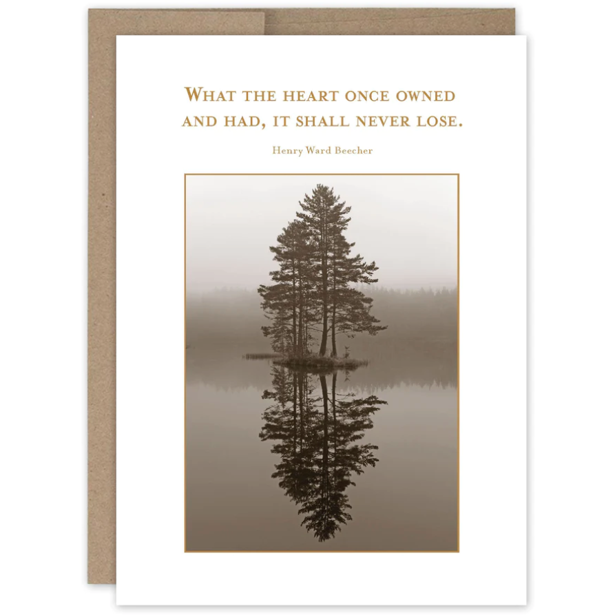 Heart once owned sympathy card