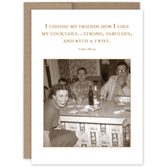 Like my cocktails Birthday Card