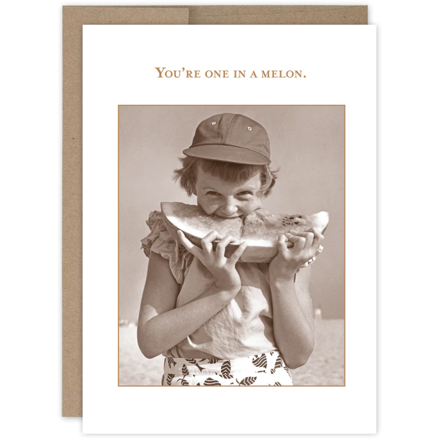 One in a Melon Thank you Card