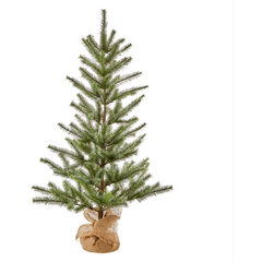 4' Iced Pine Tree in Bag.