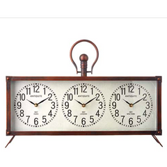Triple Time Zone Clock.