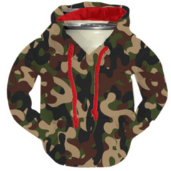 Woodsy Camo & Puffin Red