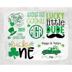 Baby's 1st St. Patrick's Day Baby Blanket for Baby Boy