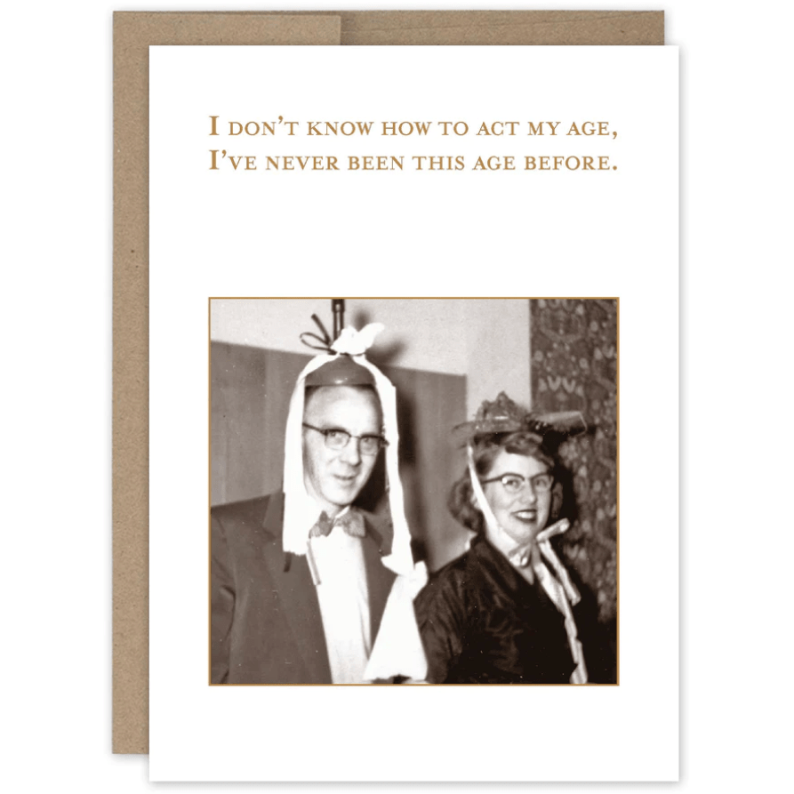 Act my Age Birthday Card SM604 - White Farmhouse Flowers