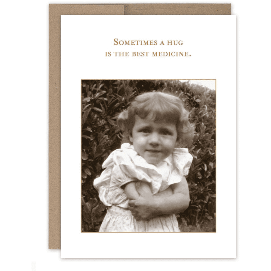 Best Medicine Get Well Card SM222 - White Farmhouse Flowers