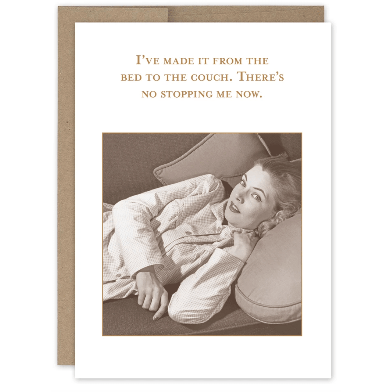 Couch Birthday Card SM708 - White Farmhouse Flowers