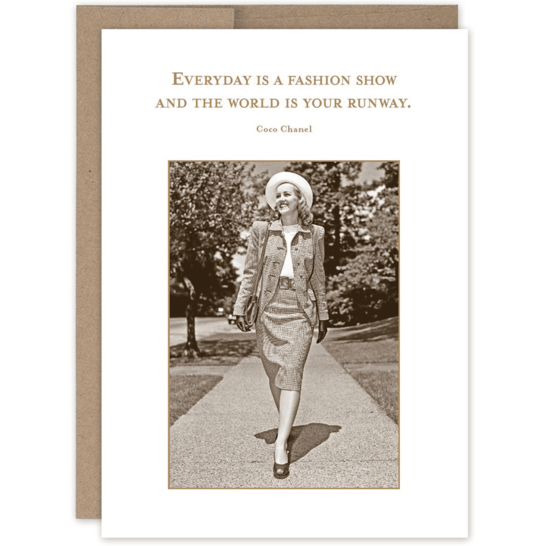 Everyday is a Fashion Show Birthday Card SM677 - White Farmhouse Flowers