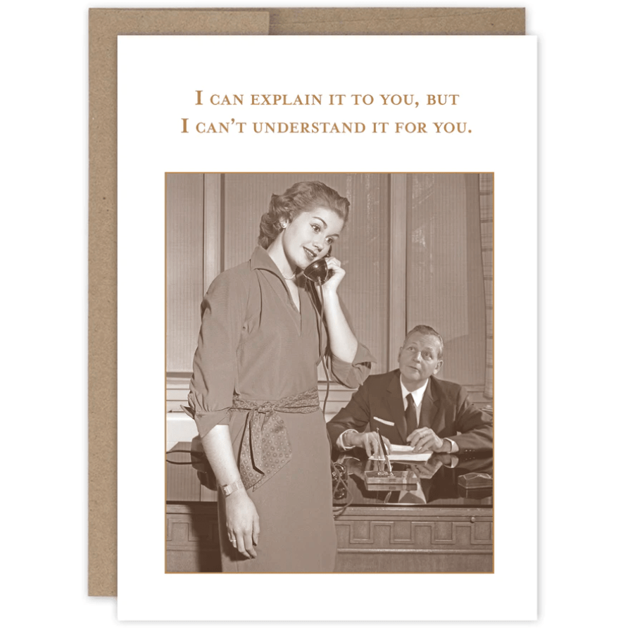 Explain it to you Birthday Card SM753 - White Farmhouse Flowers