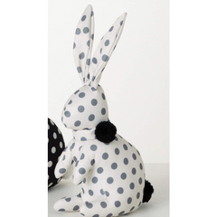 White/Gray Polka Dot