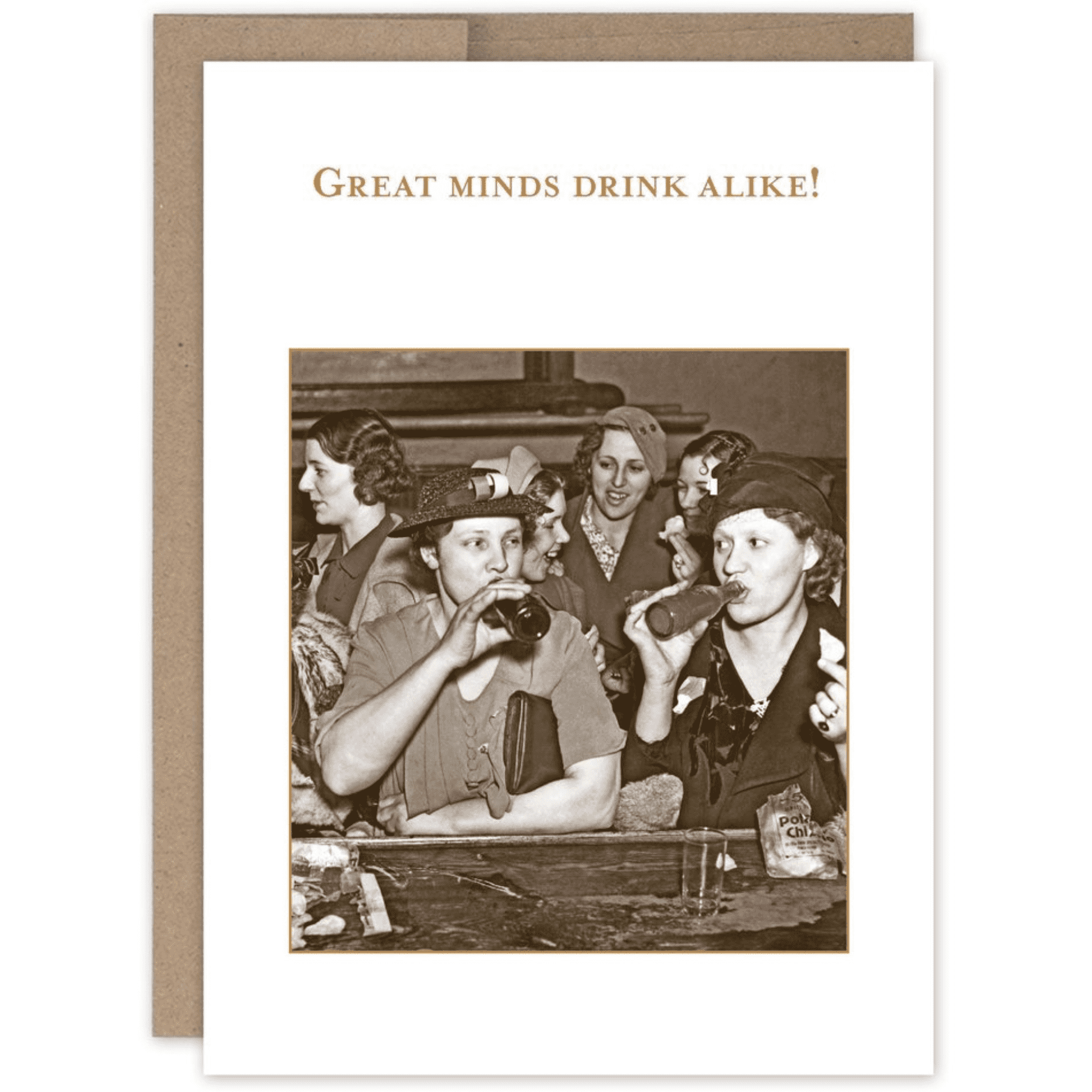 Great Minds Drink Alike SM676 - White Farmhouse Flowers