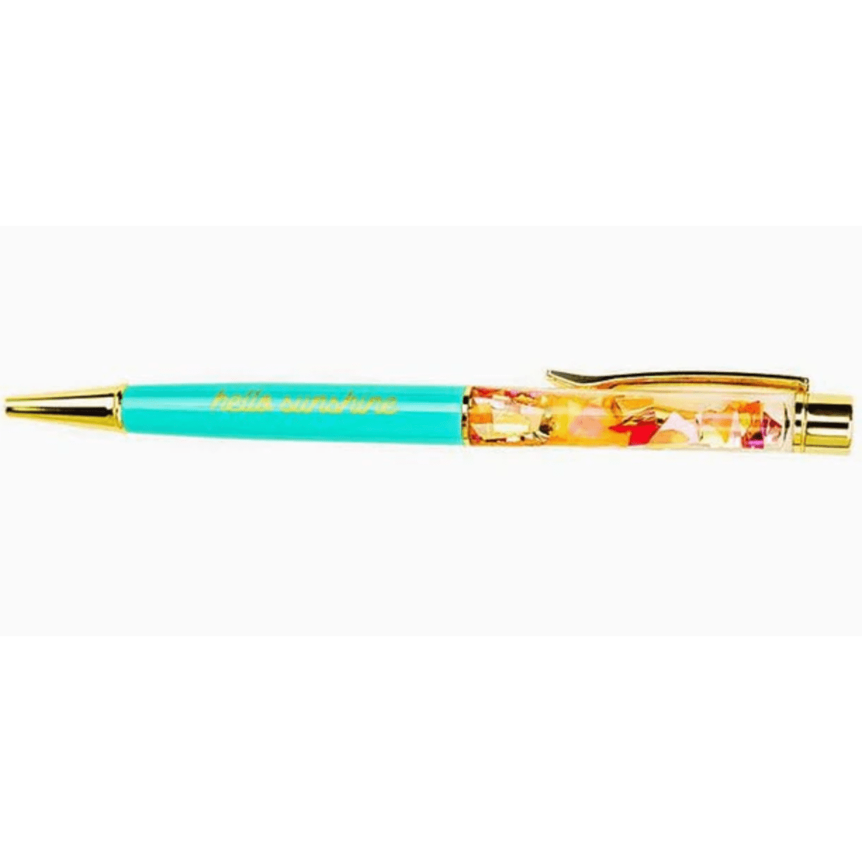 Hello Sunshine Confetti Pen - White Farmhouse Flowers