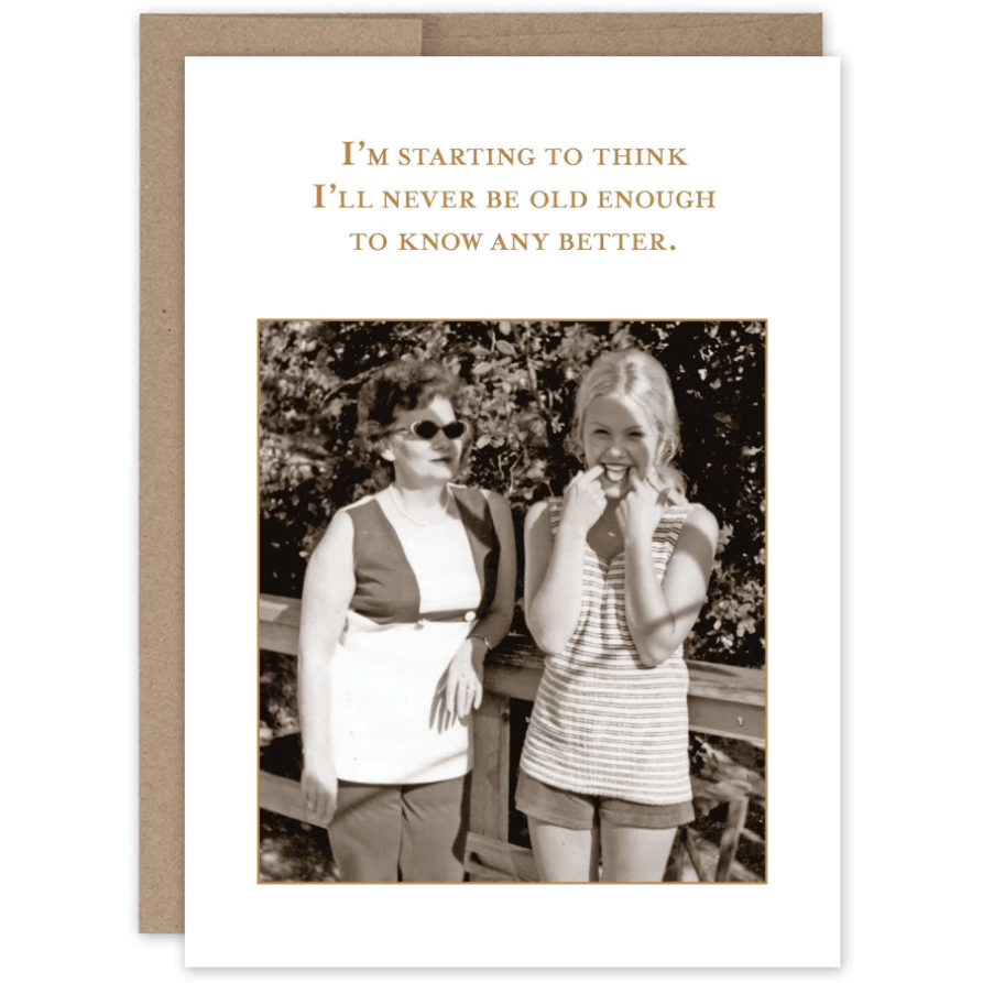 Know Better Birthday Card SM590 - White Farmhouse Flowers
