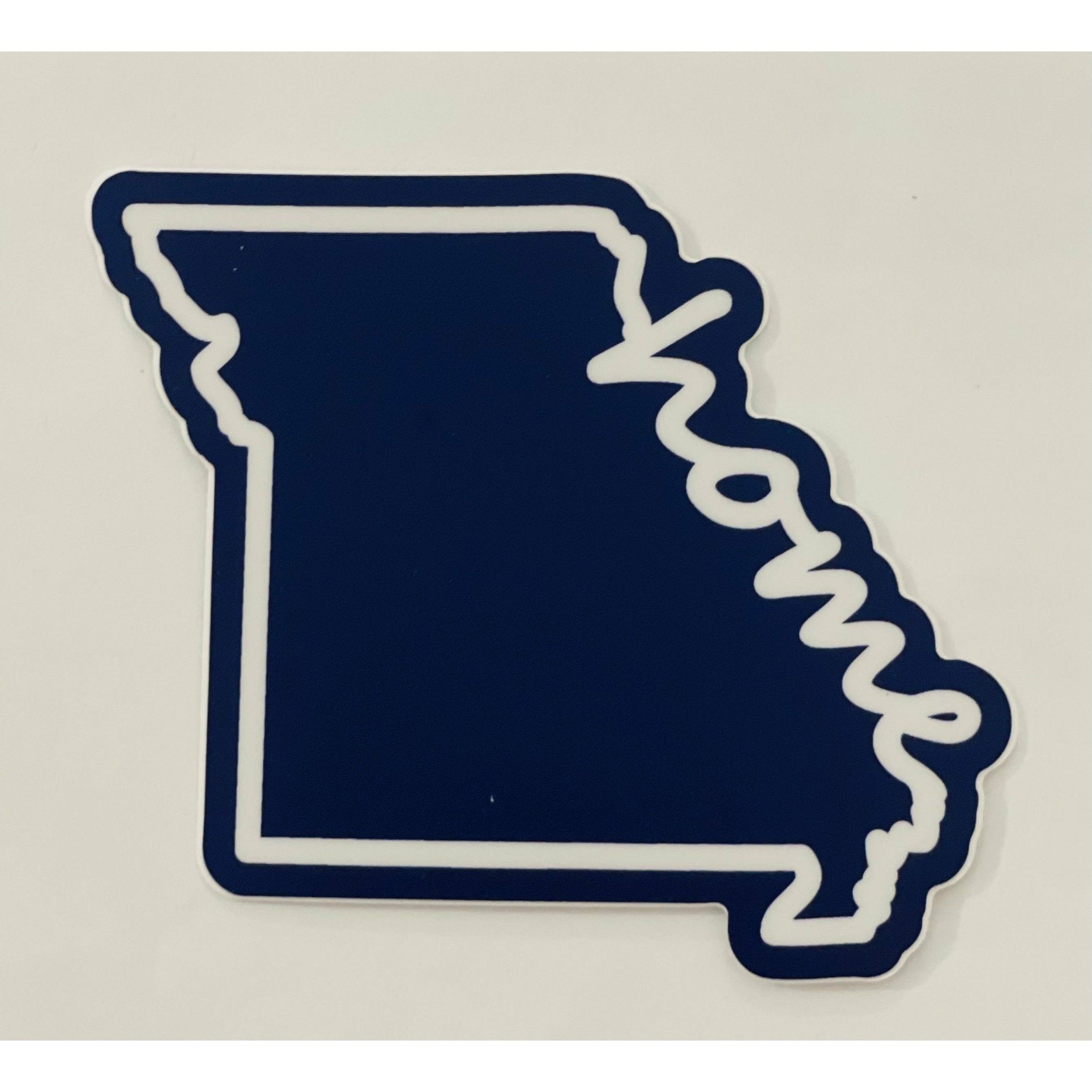 Missouri Home Sticker - White Farmhouse Flowers
