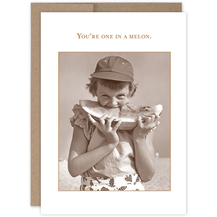 One in a Melon Thank you card SM747 - White Farmhouse Flowers