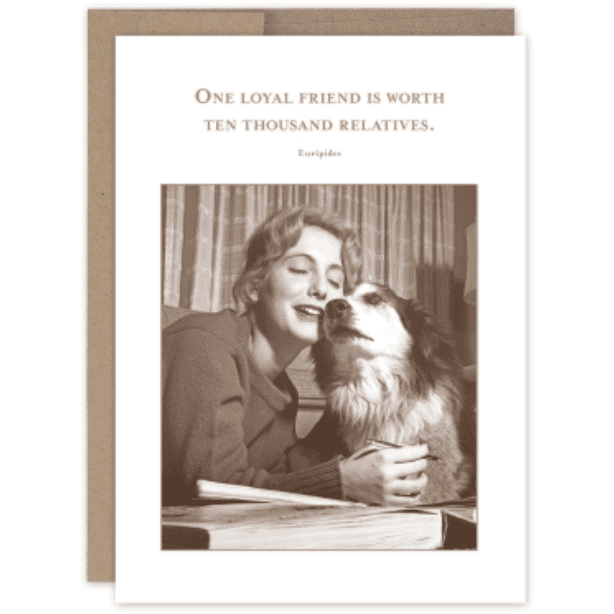 One Loyal Friend Card SM732 - White Farmhouse Flowers