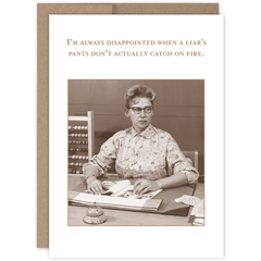 Pants on Fire Birthday Card SM756.